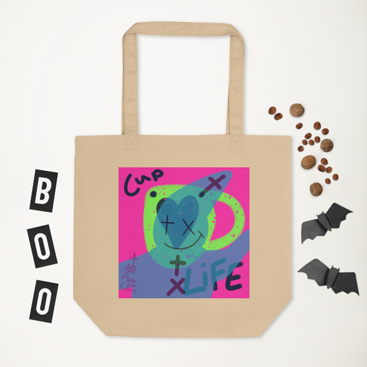 Cup Of Life Organic Tote Bag - Pope Of Love Eco Cotton Bag