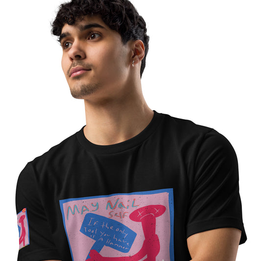 May Nail Self Unisex Eco T-Shirt - Pope Of Love Organic Cotton Tee