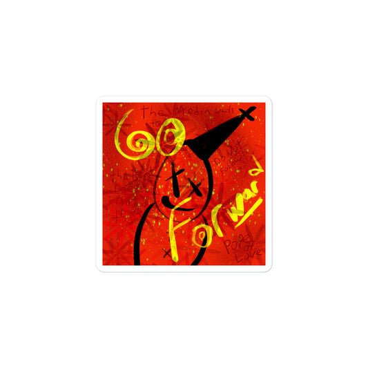 Go ForWARd Bubble-Free Stickers - Pope Of Love Anti-War Vinyl Decals