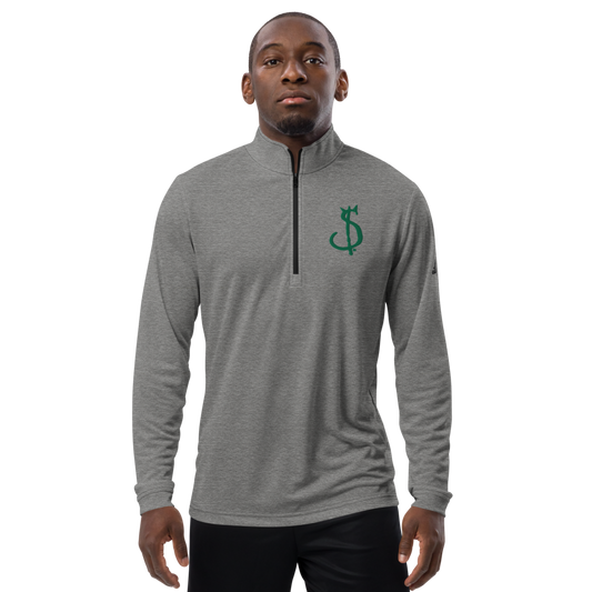 $in Embroidered Quarter Zip Pullover - Pope Of Love Money Commentary