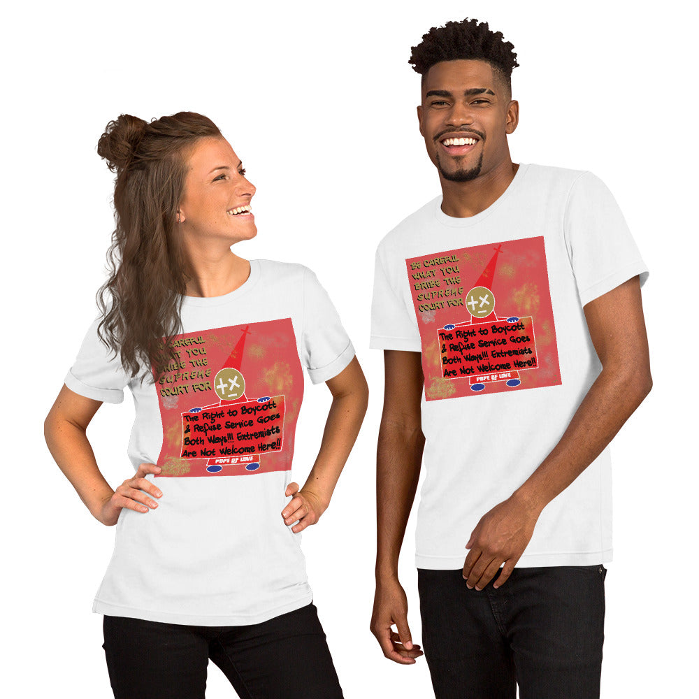 No MAGA Unisex T-Shirt - Pope Of Love Resistance Tee