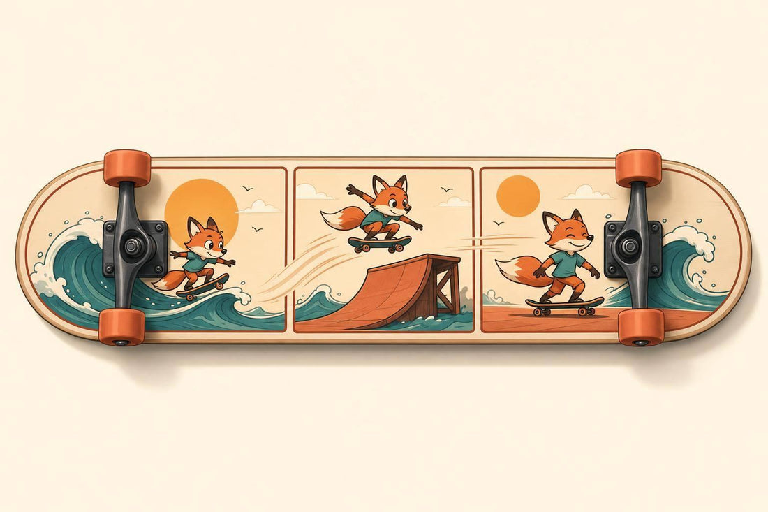 Storytelling Through Animated Skateboard Art