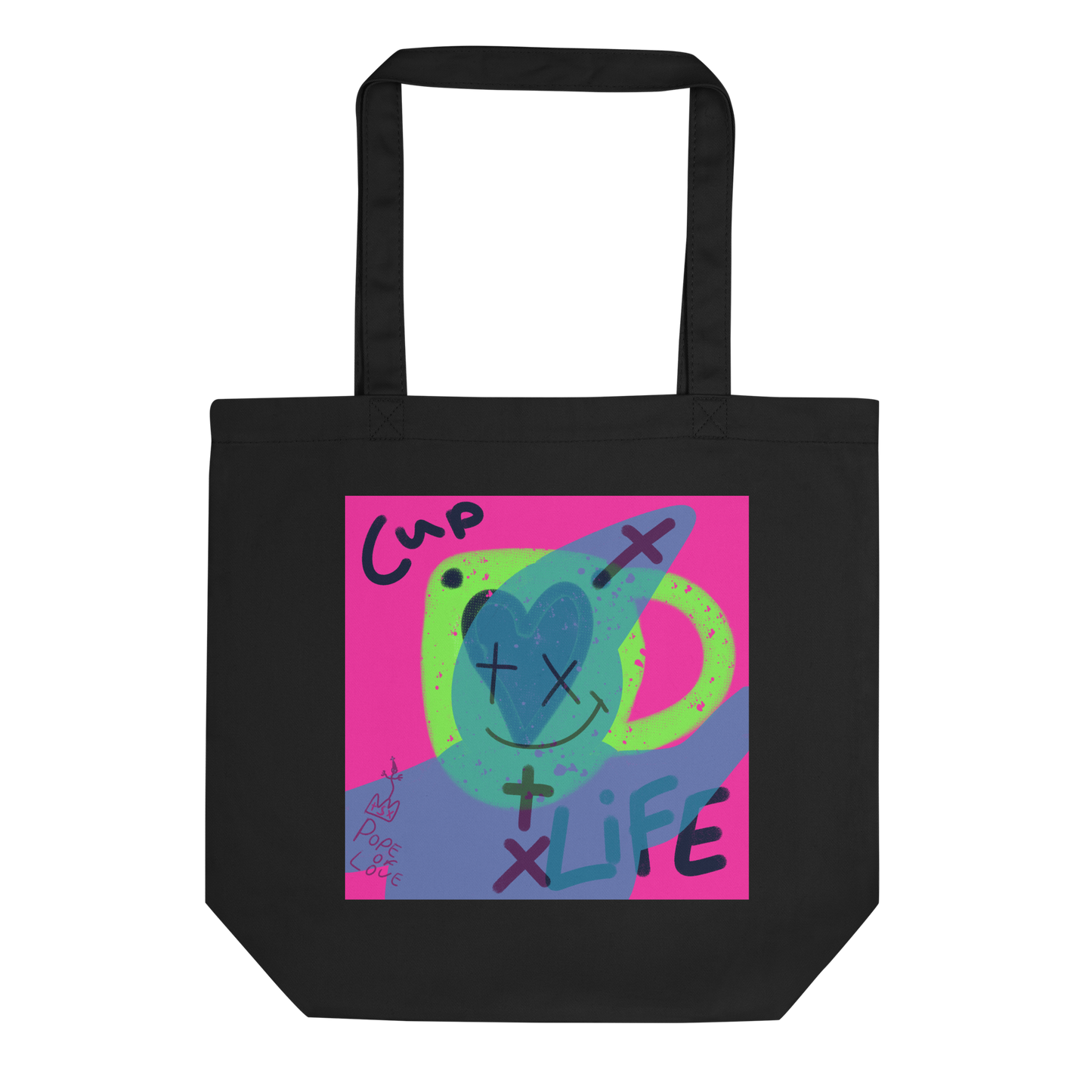 Cup Of Life Organic Tote Bag - Pope Of Love Eco Cotton Bag