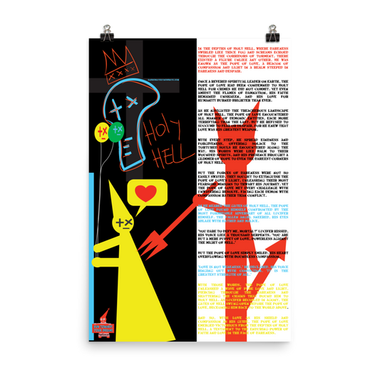 Holy Hell Pope Of Love Poster - Museum-Quality Wall Art Print