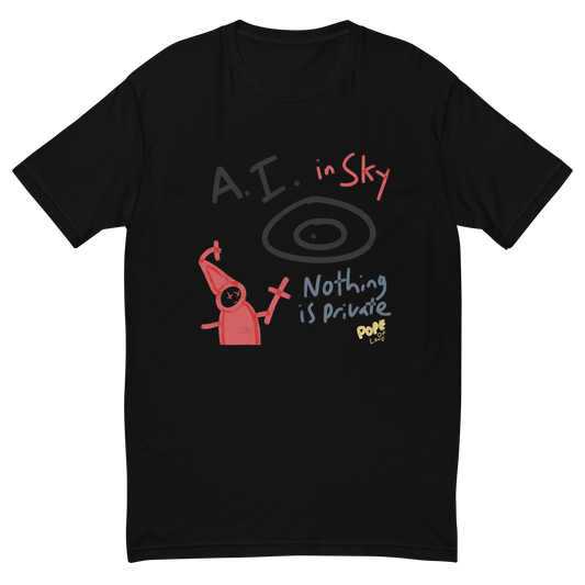 A.I. In The Sky Short Sleeve T-Shirt - Pope Of Love Tech Commentary Tee