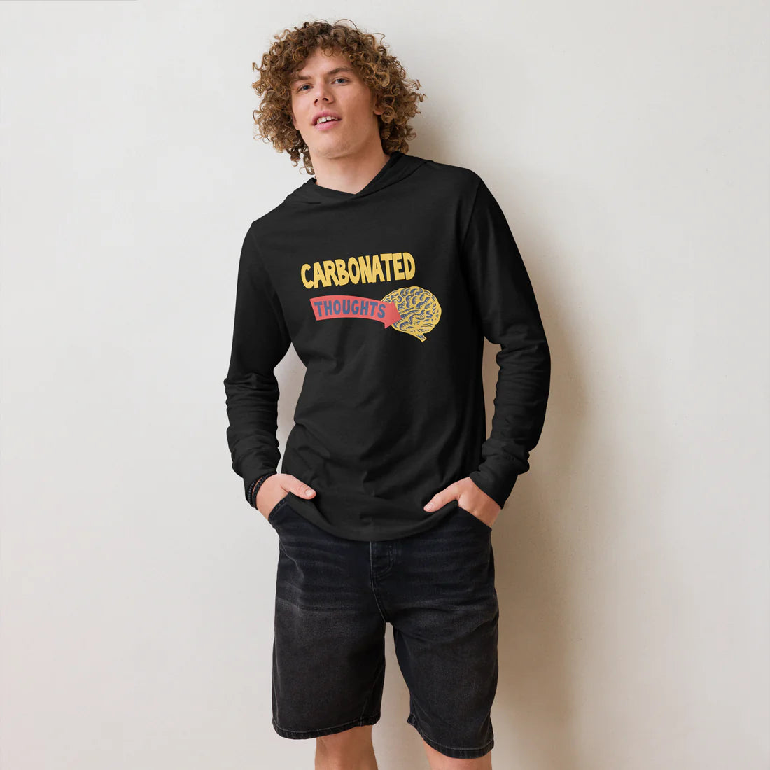 Your Freedom Hooded Long-Sleeve Tee - Pope Of Love Lightweight Hoodie