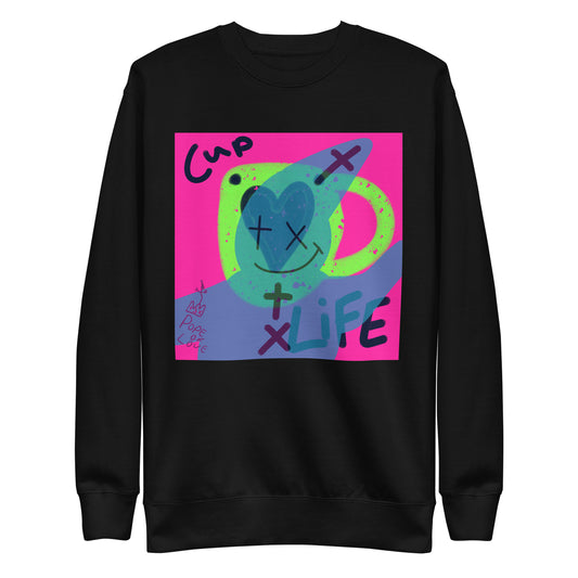 Pope Of Love Unisex Premium Sweatshirt - Heavyweight Crewneck
