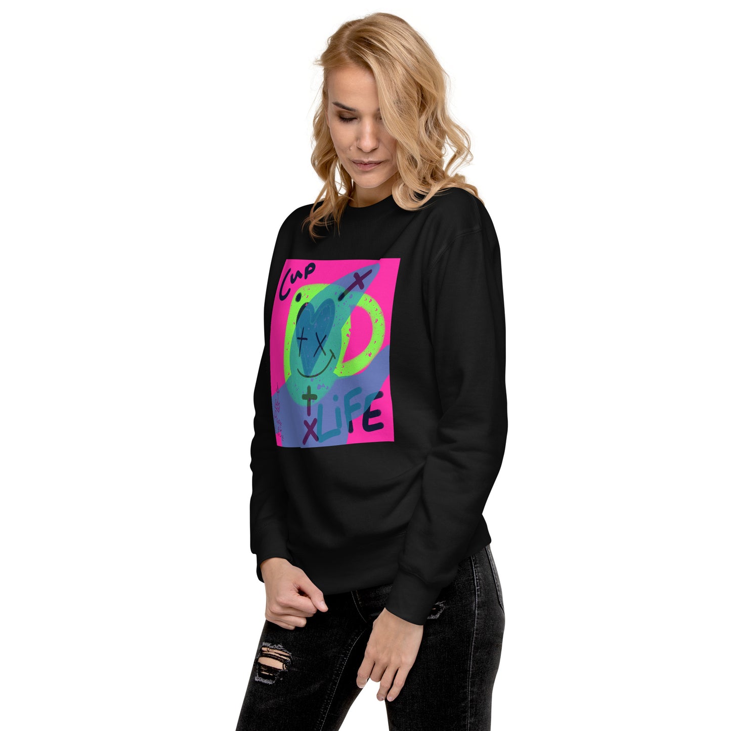 Pope Of Love Unisex Premium Sweatshirt - Heavyweight Crewneck