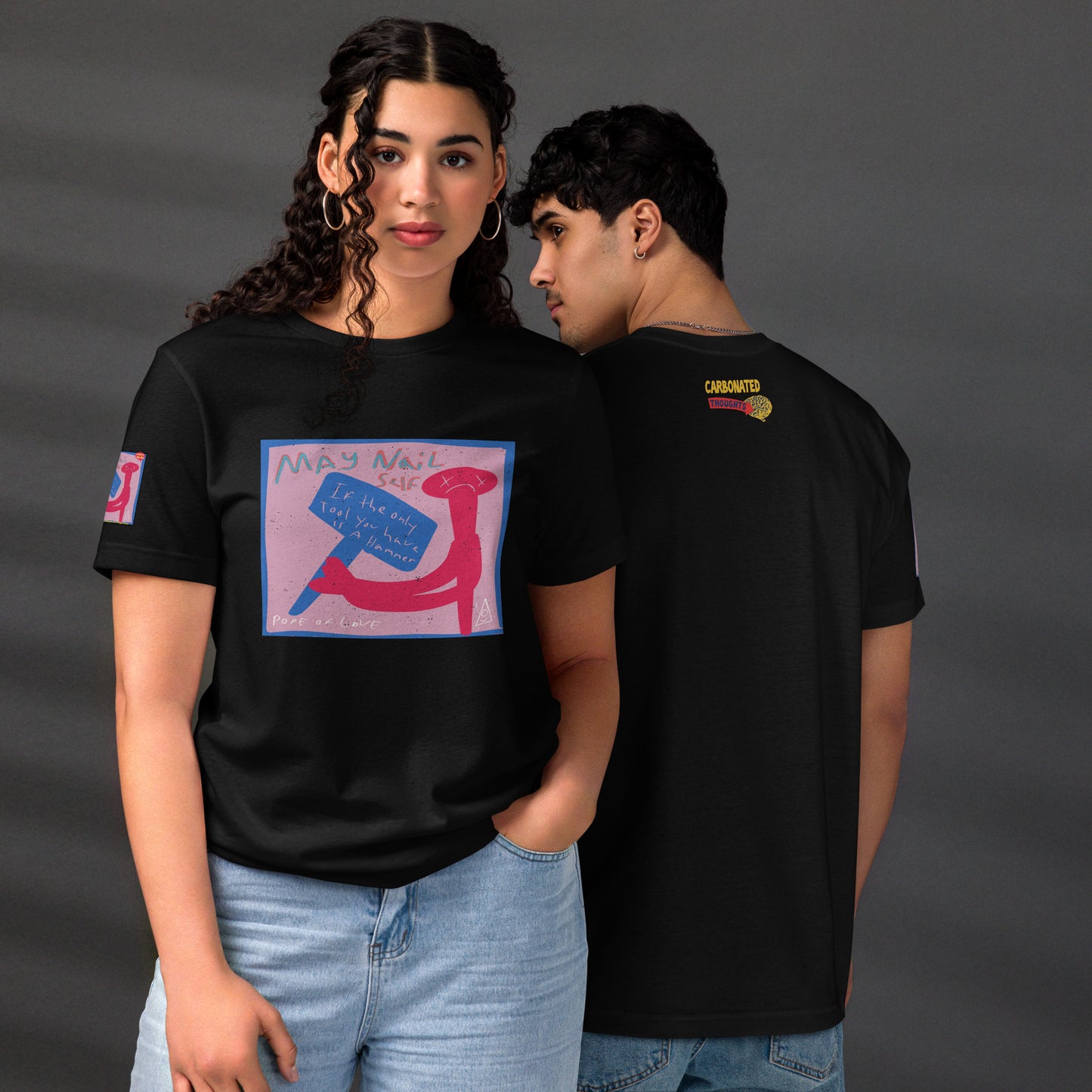 May Nail Self Unisex Eco T-Shirt - Pope Of Love Organic Cotton Tee
