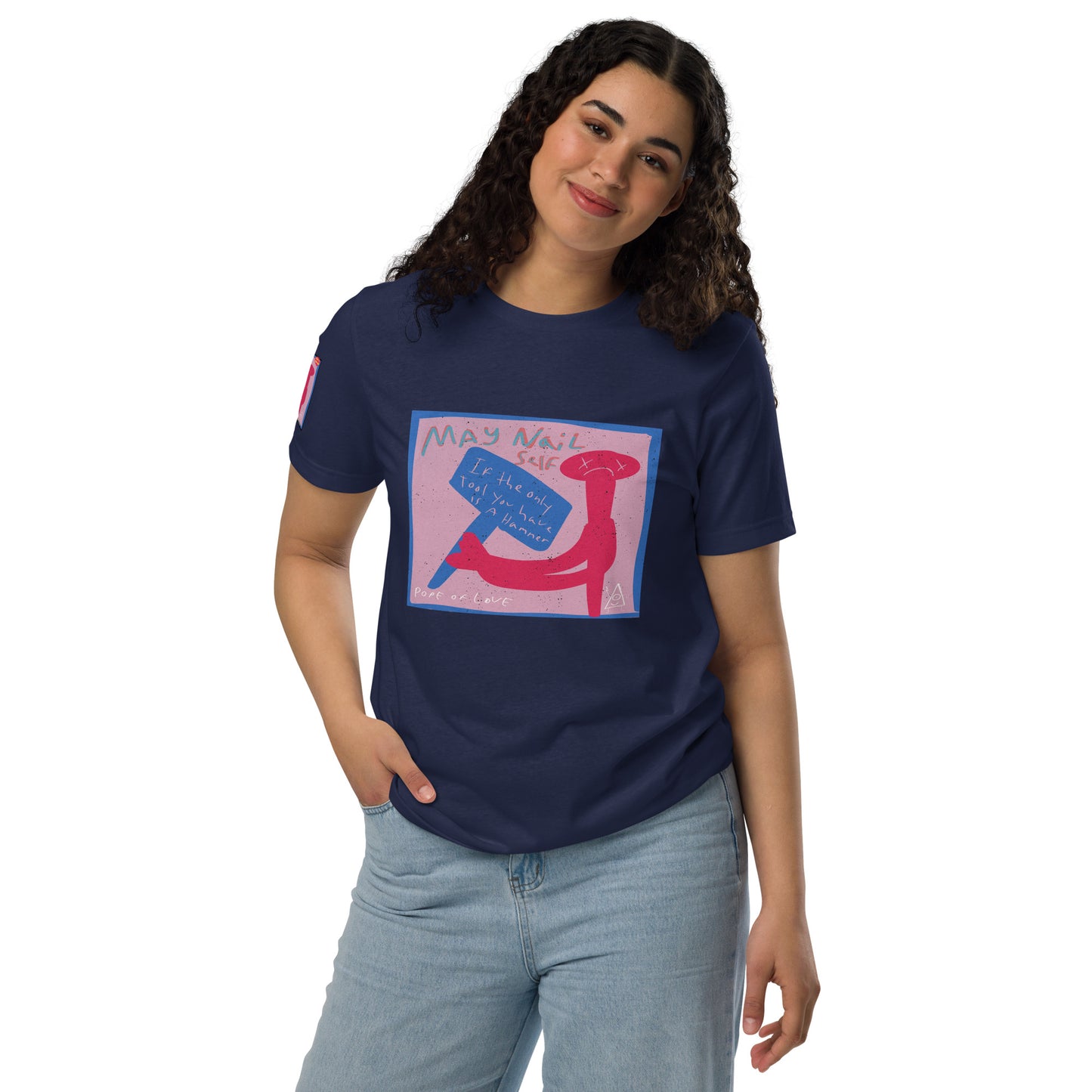 May Nail Self Unisex Eco T-Shirt - Pope Of Love Organic Cotton Tee