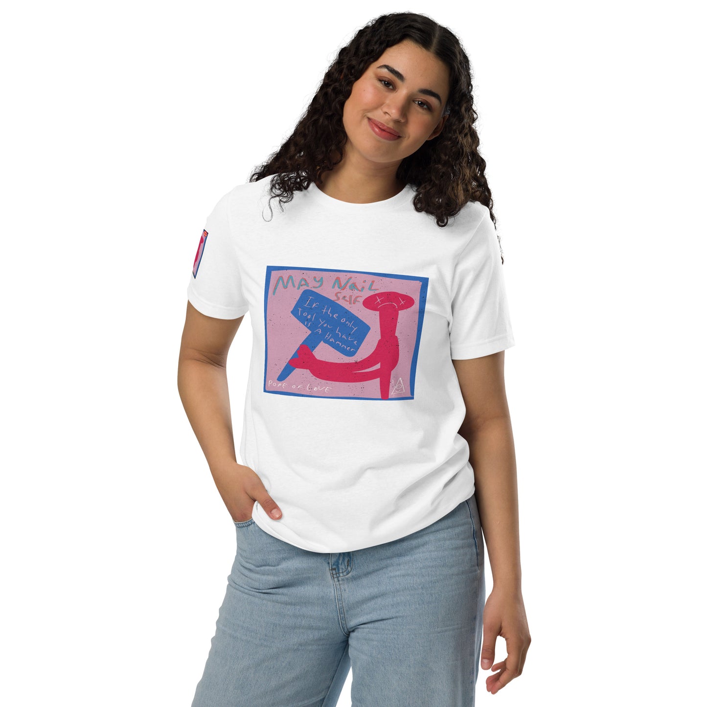 May Nail Self Unisex Eco T-Shirt - Pope Of Love Organic Cotton Tee