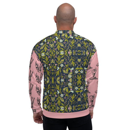 Girls & Nature Unisex Bomber Jacket - Pope Of Love Empowerment Jacket