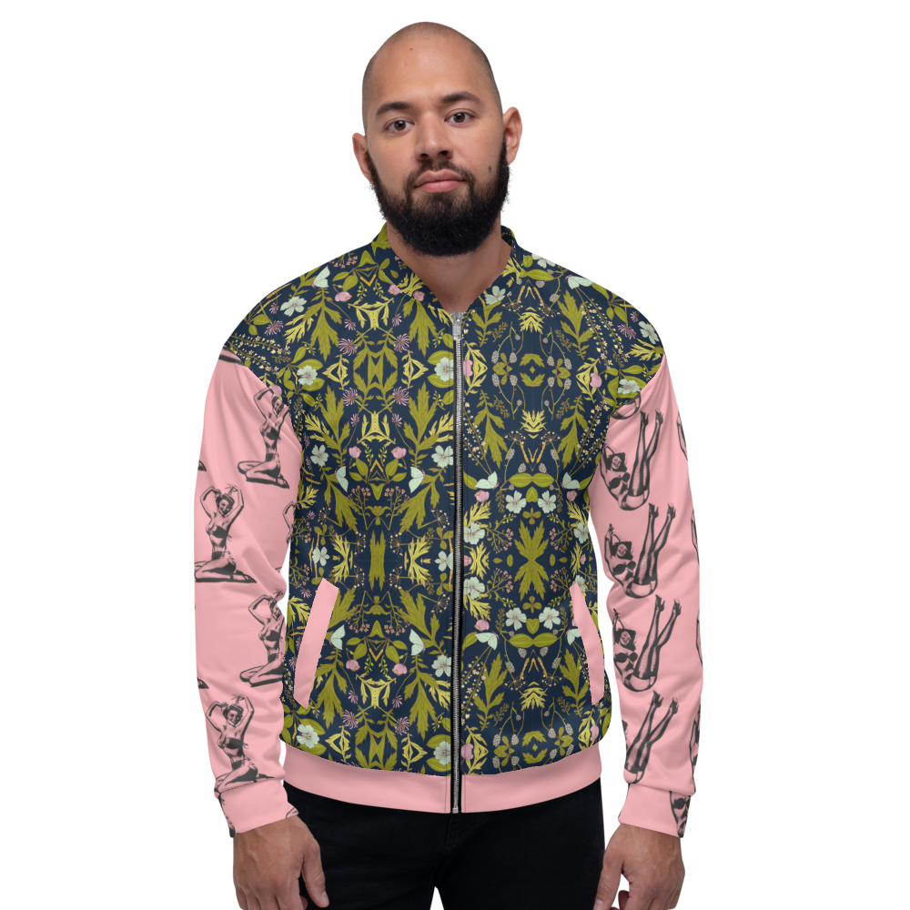 Girls & Nature Unisex Bomber Jacket - Pope Of Love Empowerment Jacket