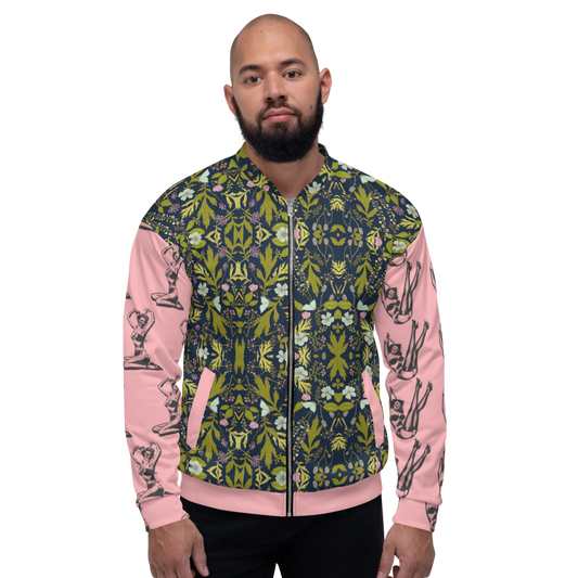 Girls & Nature Unisex Bomber Jacket - Pope Of Love Empowerment Jacket