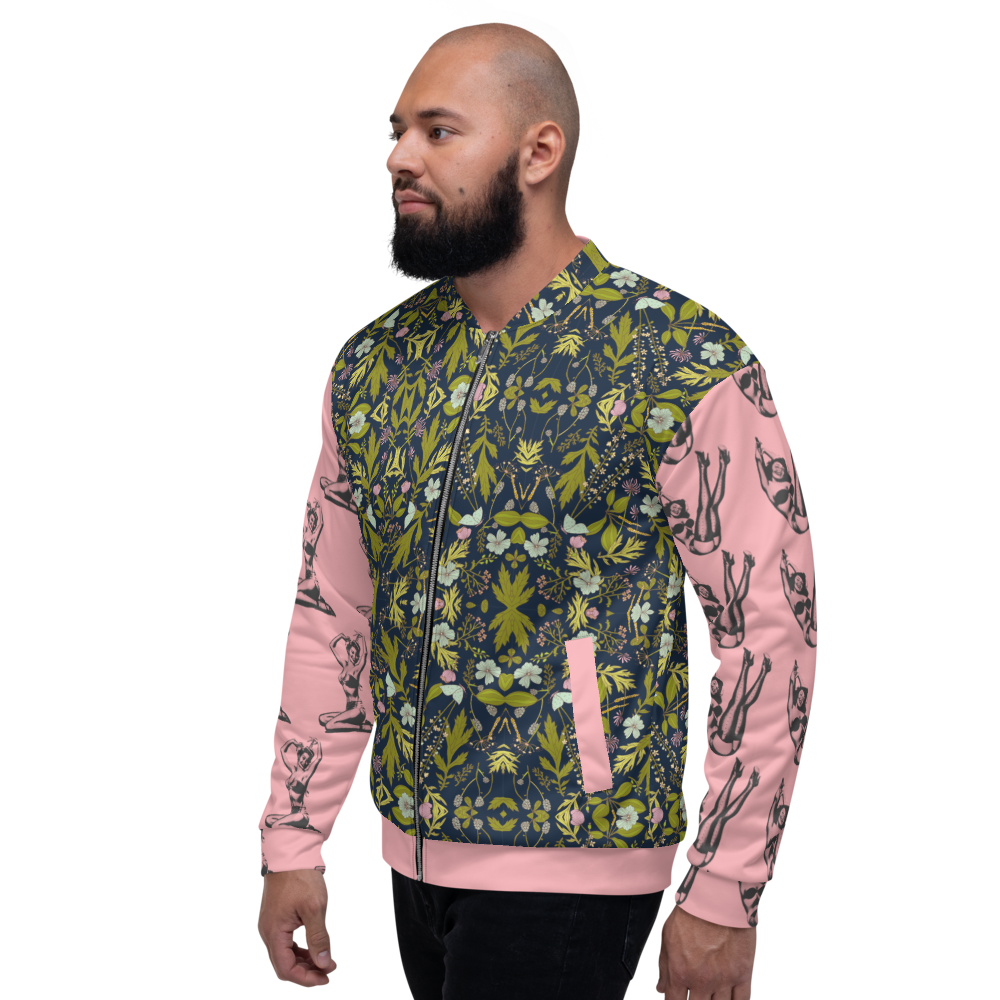 Girls & Nature Unisex Bomber Jacket - Pope Of Love Empowerment Jacket