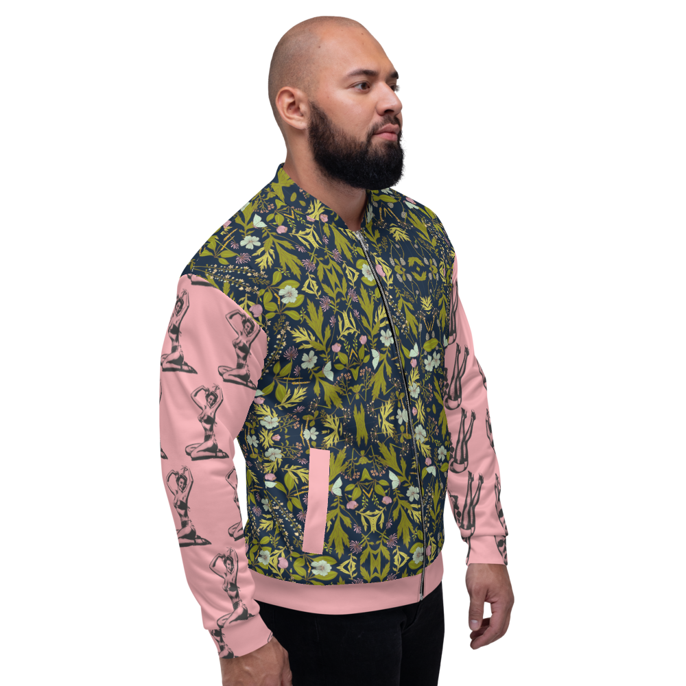 Girls & Nature Unisex Bomber Jacket - Pope Of Love Empowerment Jacket