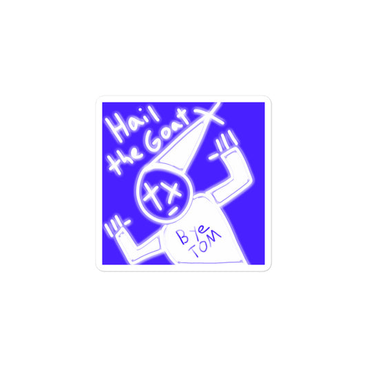 Hail To the Goat Bubble-Free Stickers - Pope Of Love Vinyl Decals