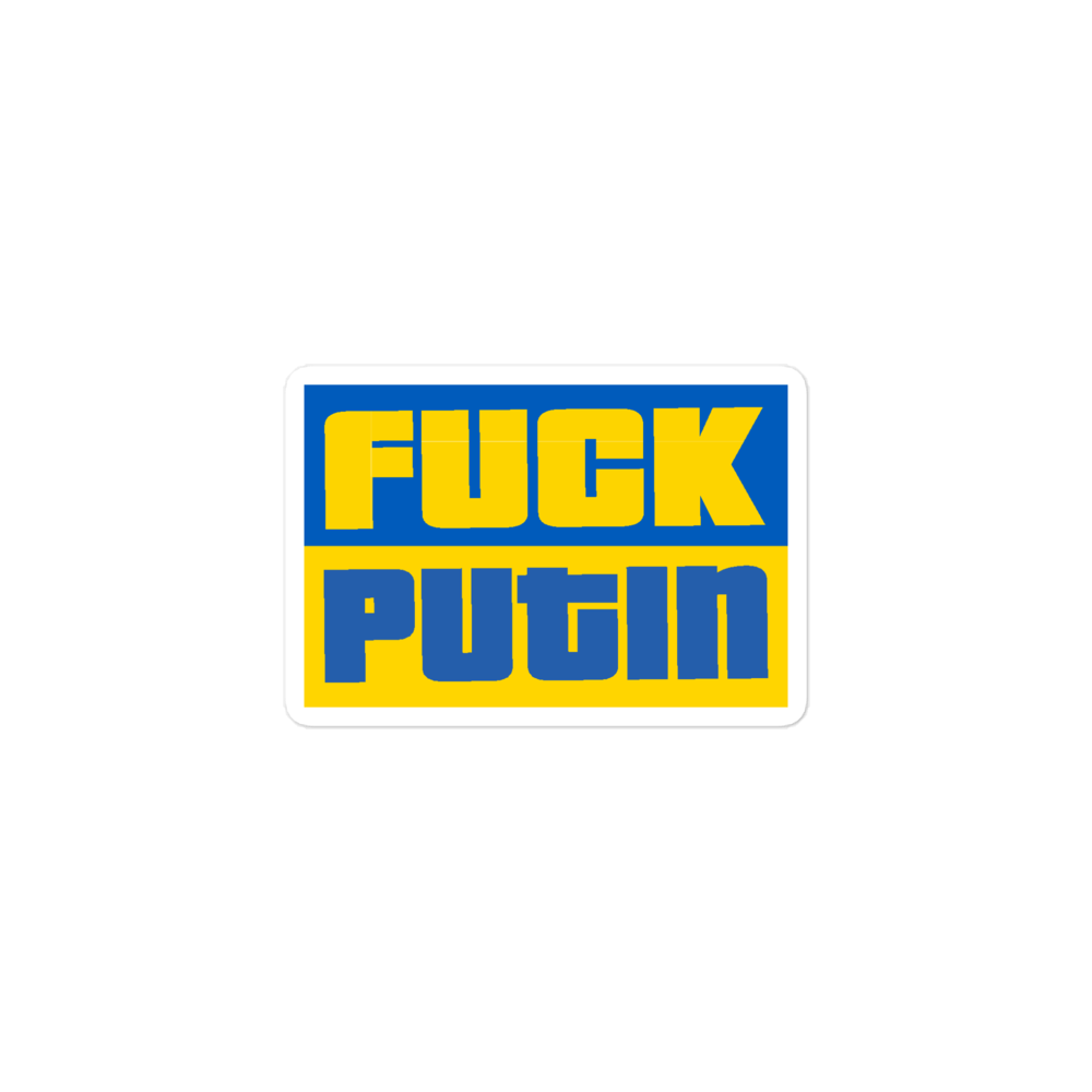 Fuck Putin Bubble-Free Stickers - Pope Of Love Resistance Vinyl Decals