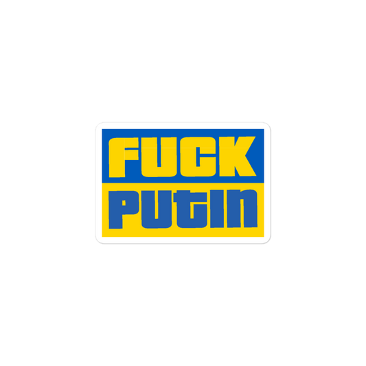 Fuck Putin Bubble-Free Stickers - Pope Of Love Resistance Vinyl Decals