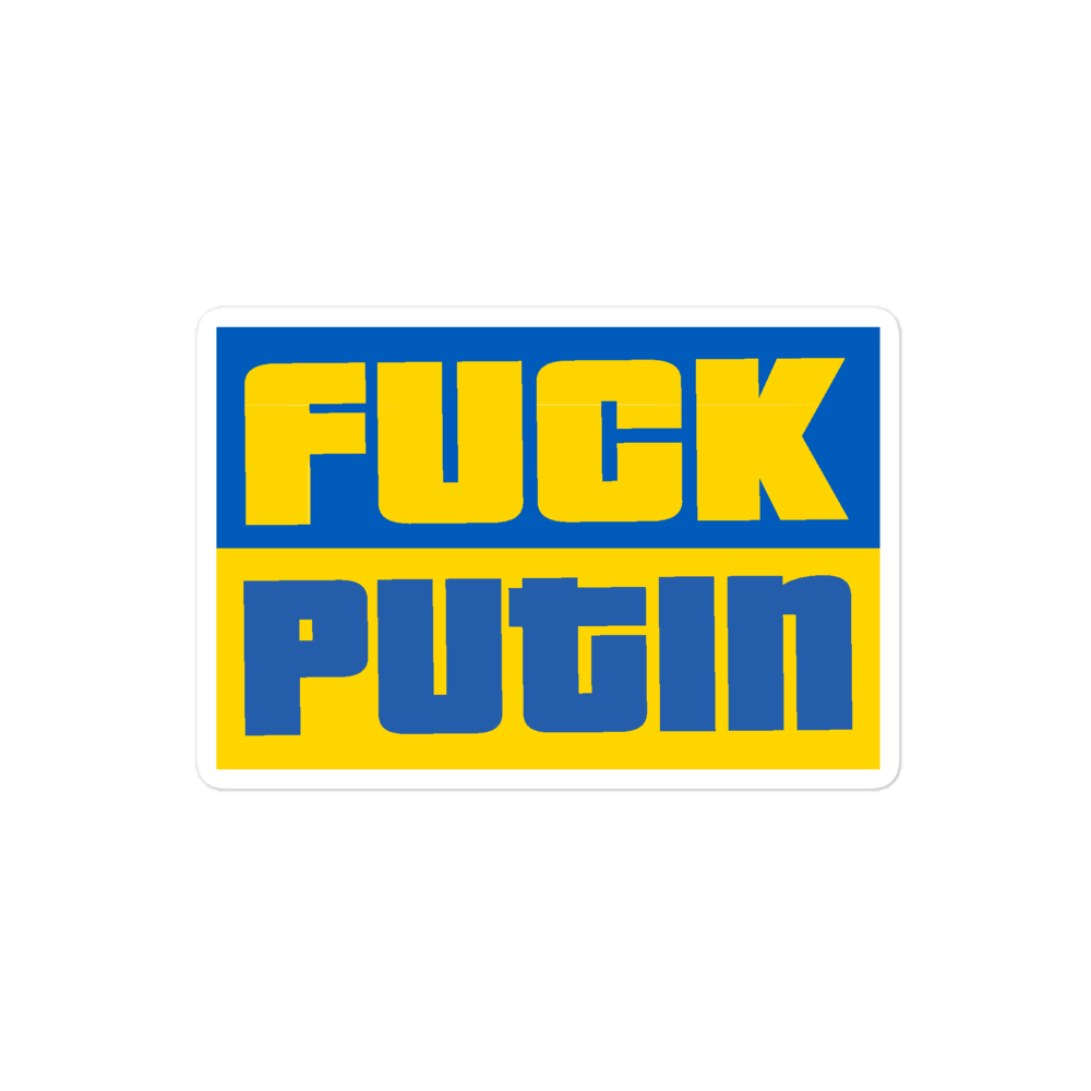 Fuck Putin Bubble-Free Stickers - Pope Of Love Resistance Vinyl Decals
