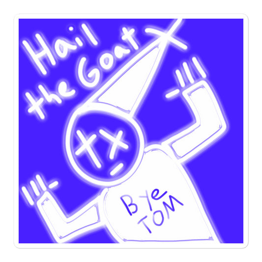 Hail To the Goat Bubble-Free Stickers - Pope Of Love Vinyl Decals