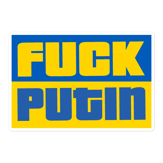 Fuck Putin Bubble-Free Stickers - Pope Of Love Resistance Vinyl Decals
