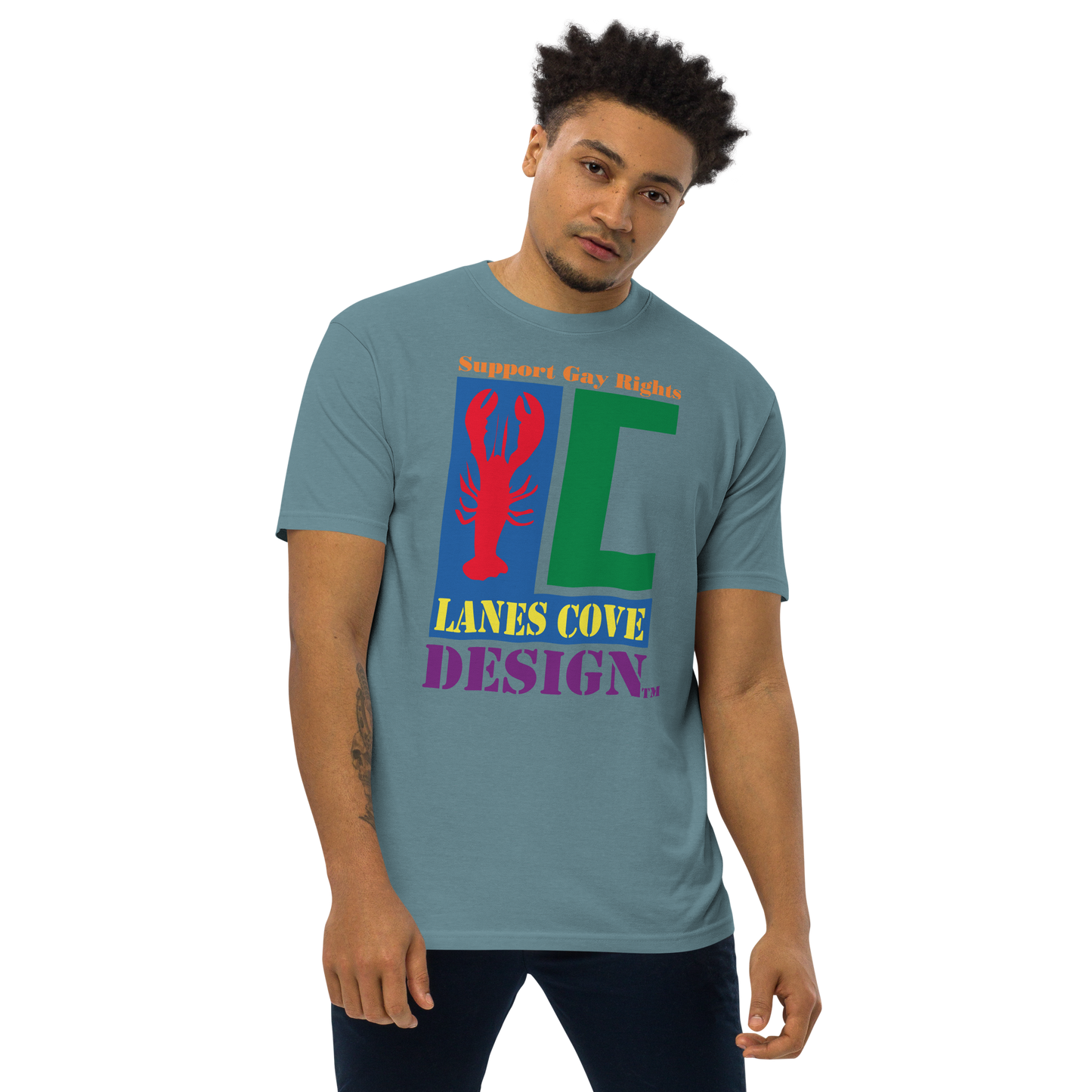 Support Gay Rights Premium Heavyweight T-Shirt - Pride Apparel
