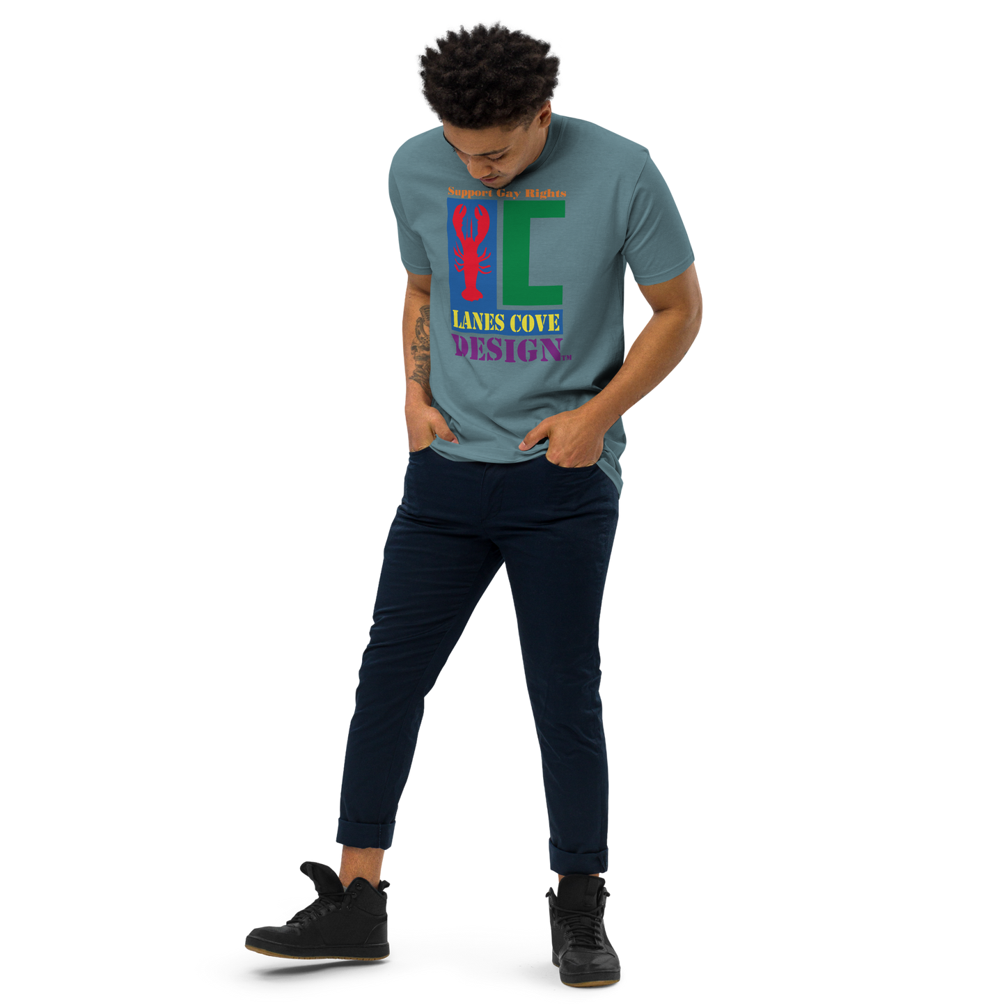 Support Gay Rights Premium Heavyweight T-Shirt - Pride Apparel