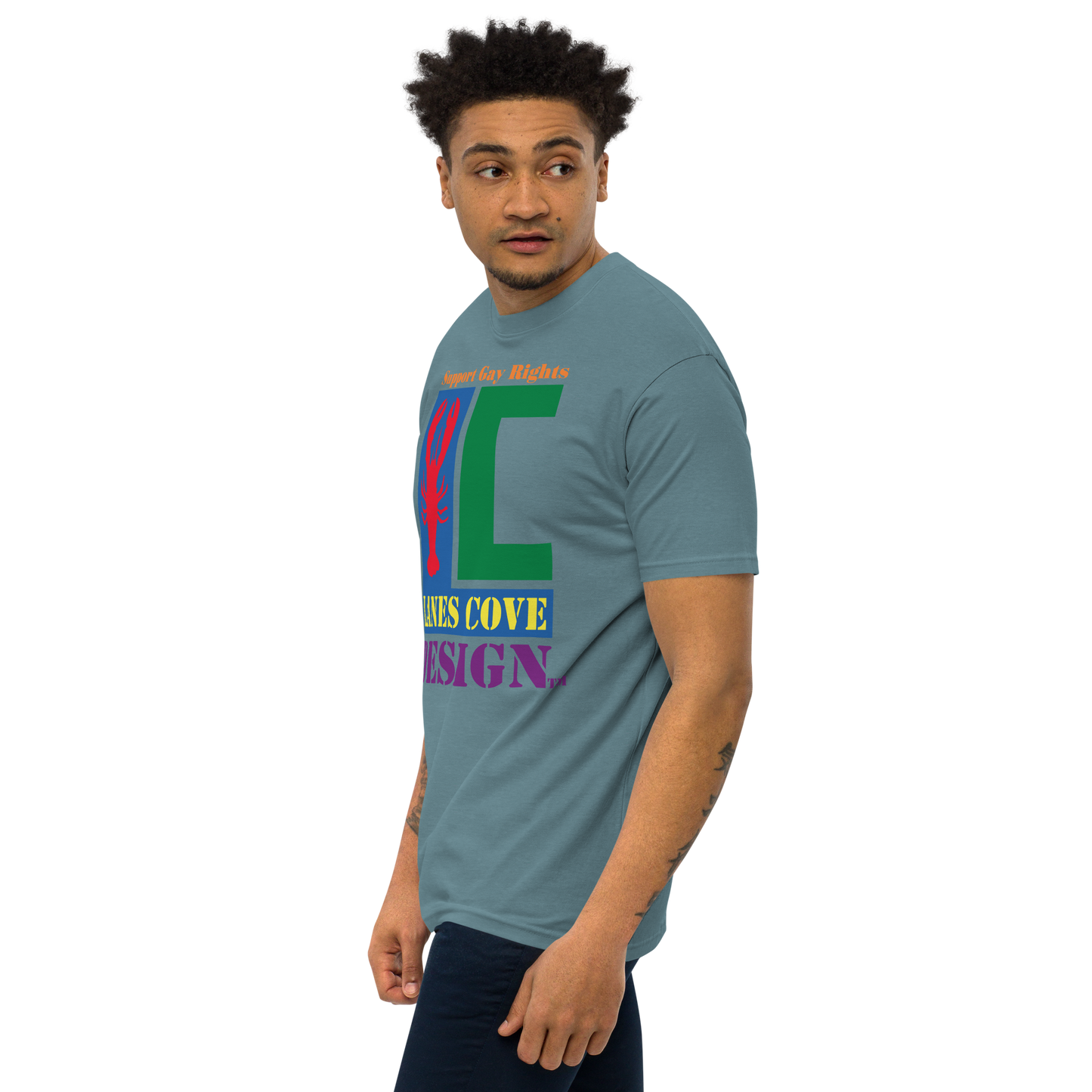 Support Gay Rights Premium Heavyweight T-Shirt - Pride Apparel