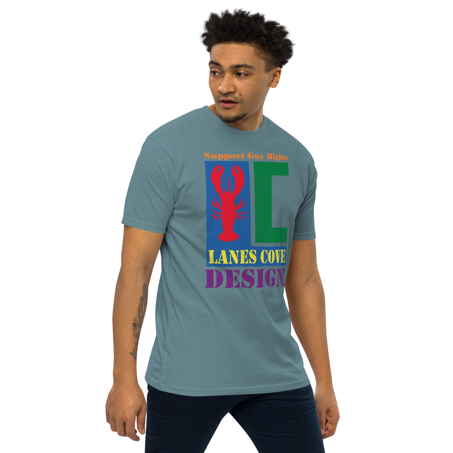 Support Gay Rights Premium Heavyweight T-Shirt - Pride Apparel