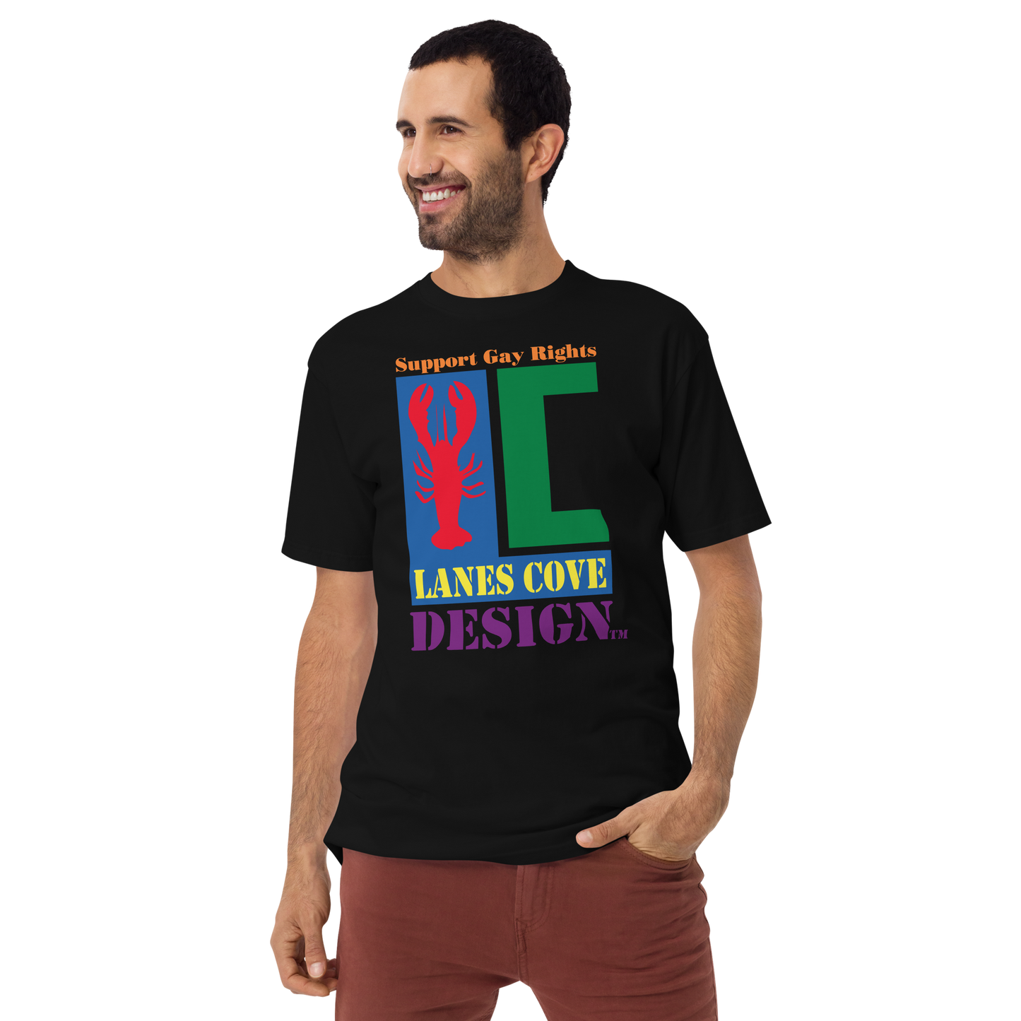 Support Gay Rights Premium Heavyweight T-Shirt - Pride Apparel