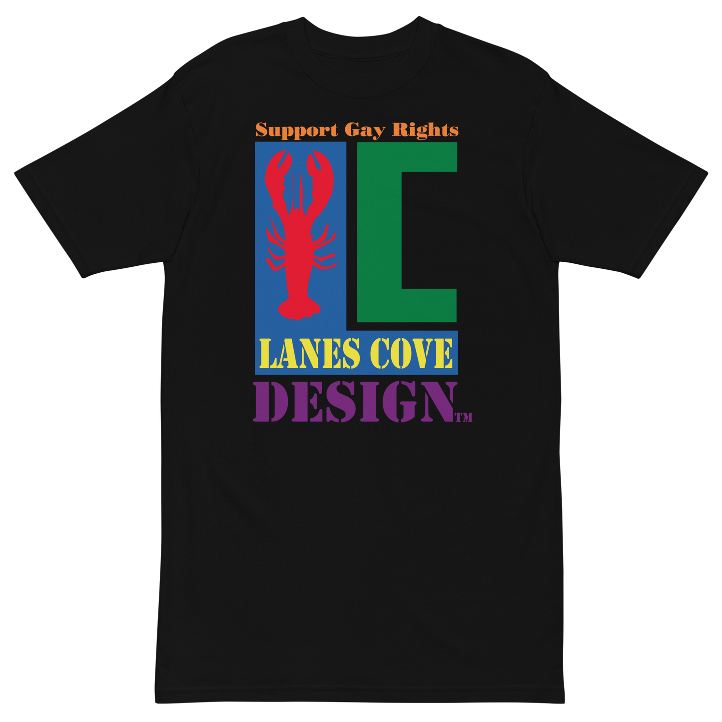 Support Gay Rights Premium Heavyweight T-Shirt - Pride Apparel