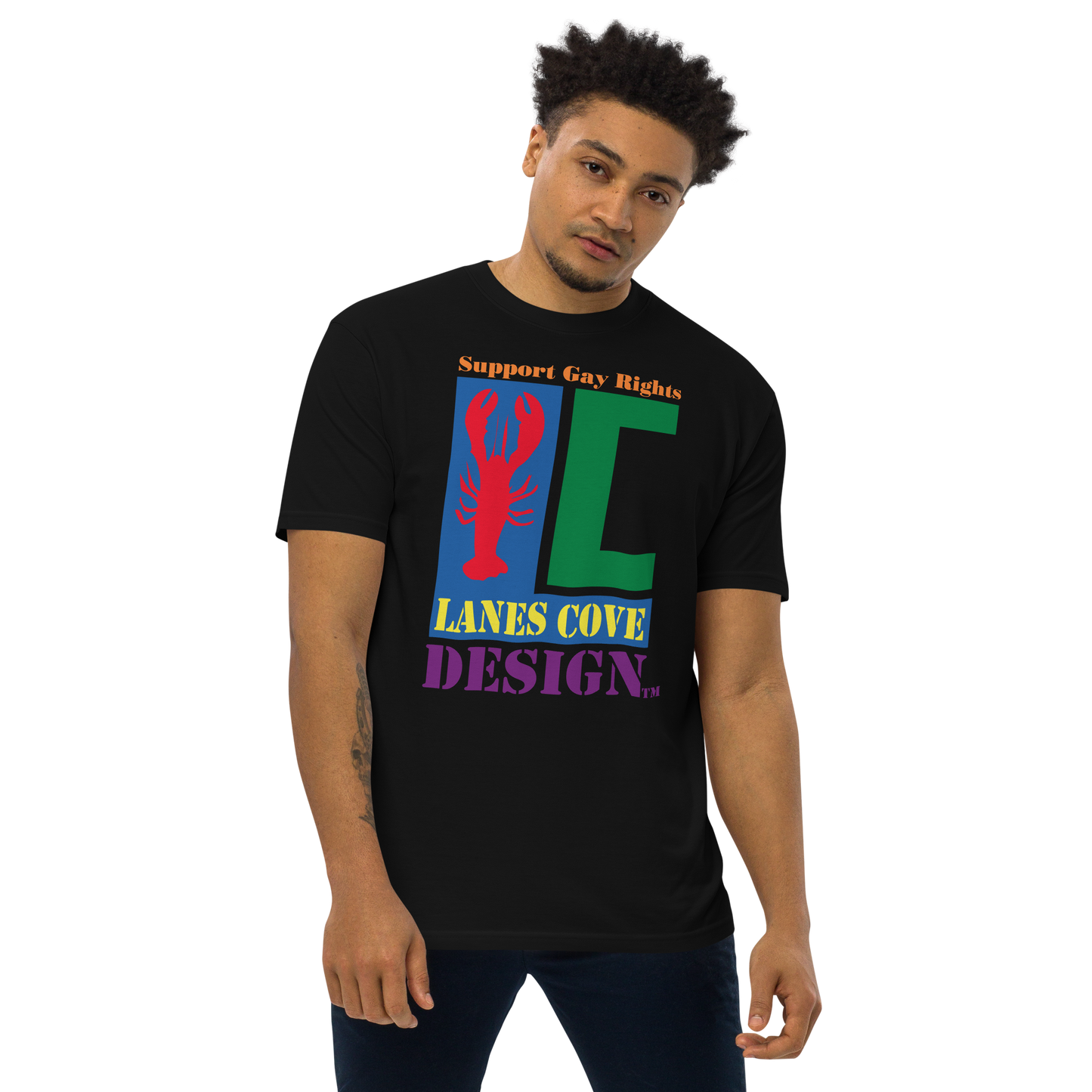 Support Gay Rights Premium Heavyweight T-Shirt - Pride Apparel