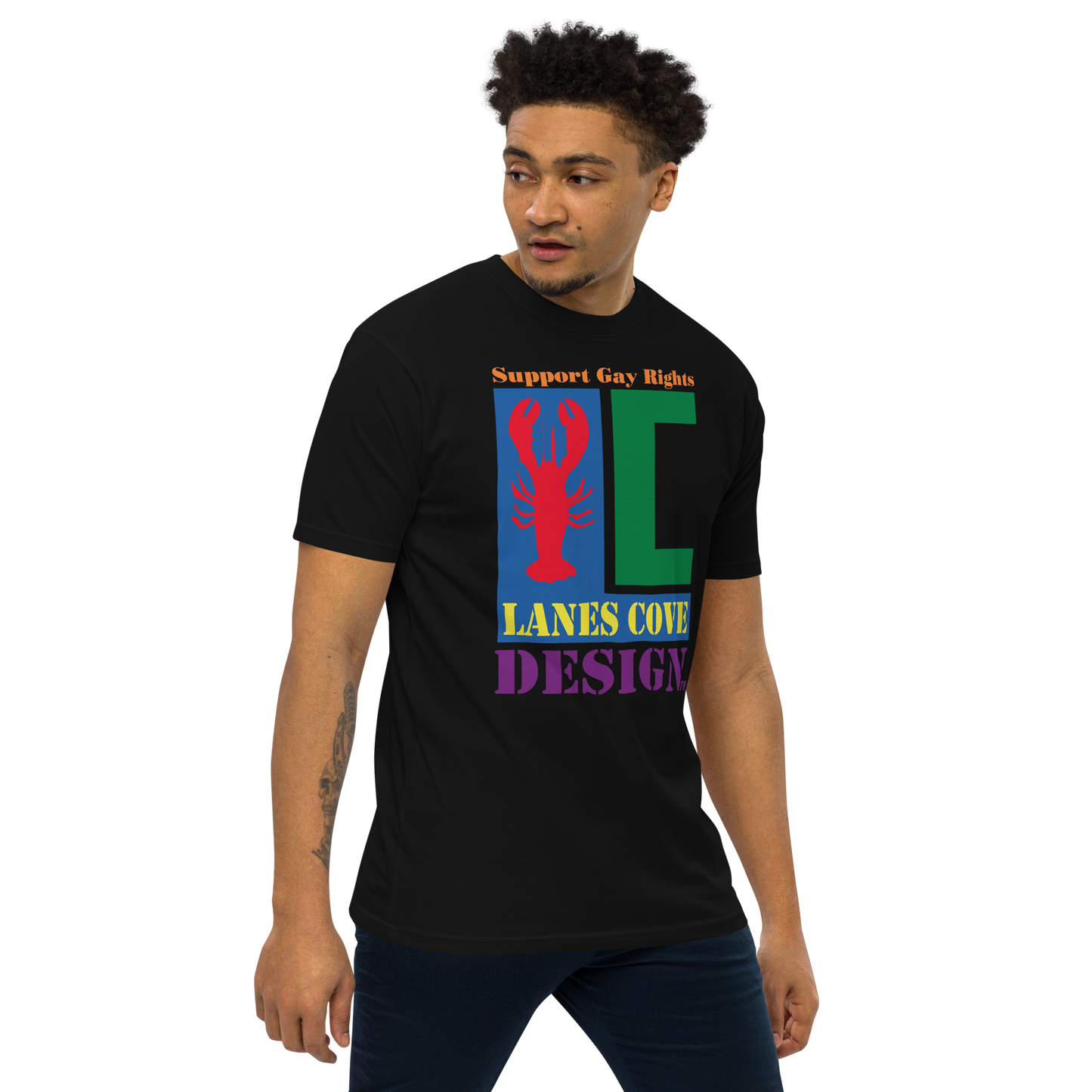 Support Gay Rights Premium Heavyweight T-Shirt - Pride Apparel