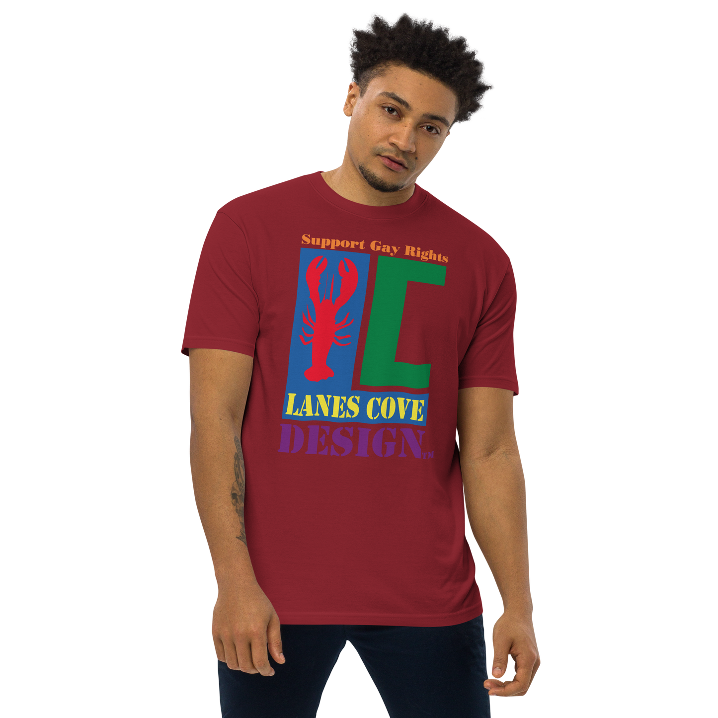 Support Gay Rights Premium Heavyweight T-Shirt - Pride Apparel