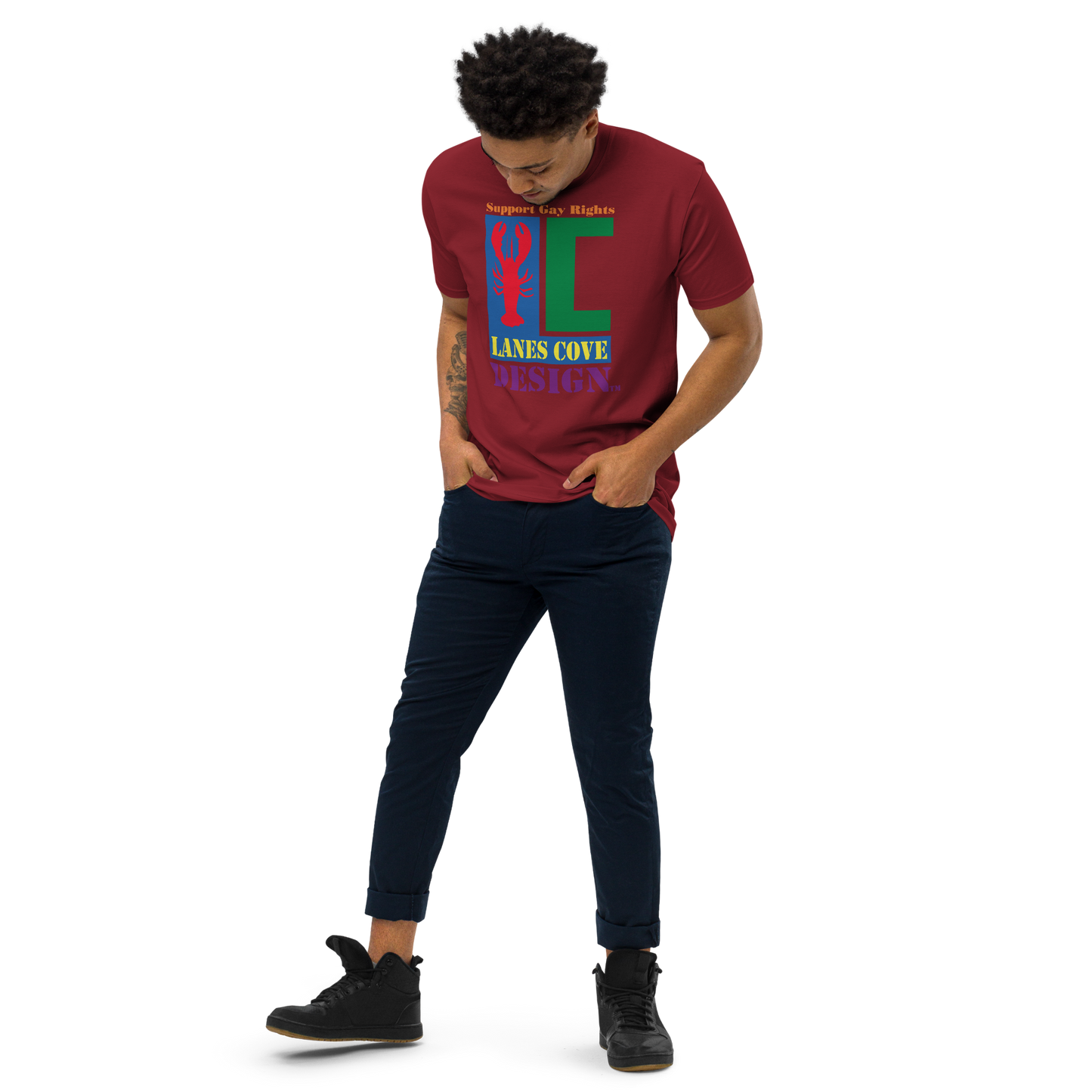 Support Gay Rights Premium Heavyweight T-Shirt - Pride Apparel