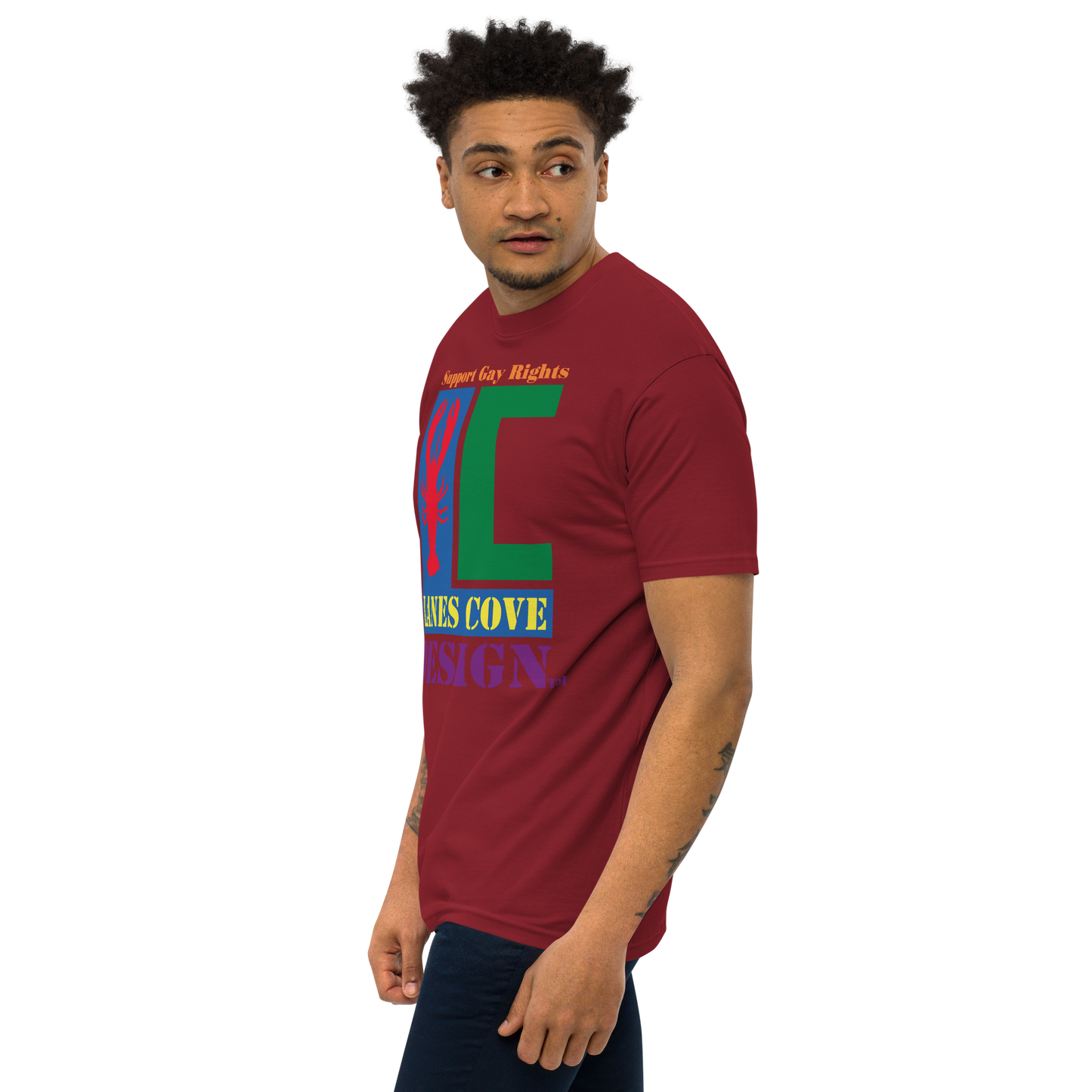 Support Gay Rights Premium Heavyweight T-Shirt - Pride Apparel