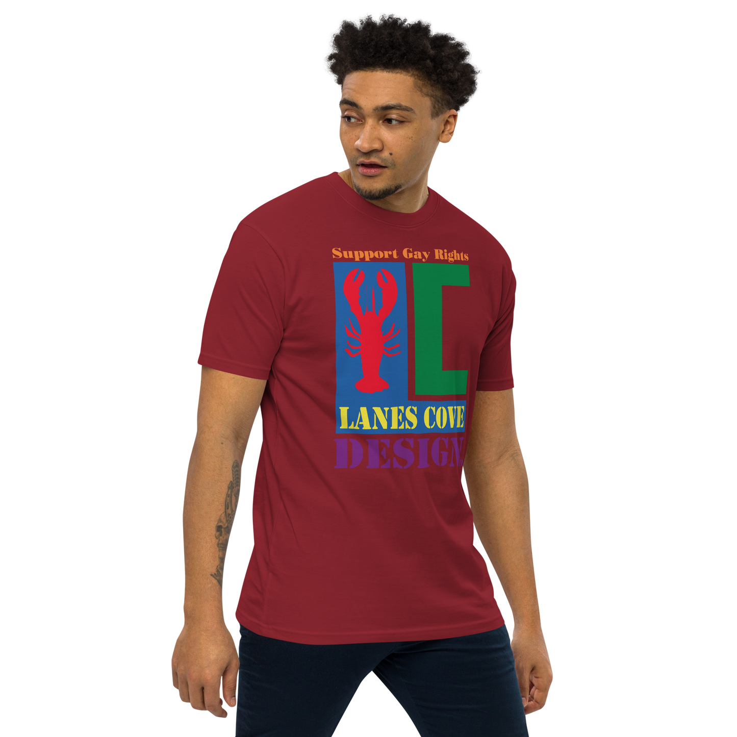 Support Gay Rights Premium Heavyweight T-Shirt - Pride Apparel