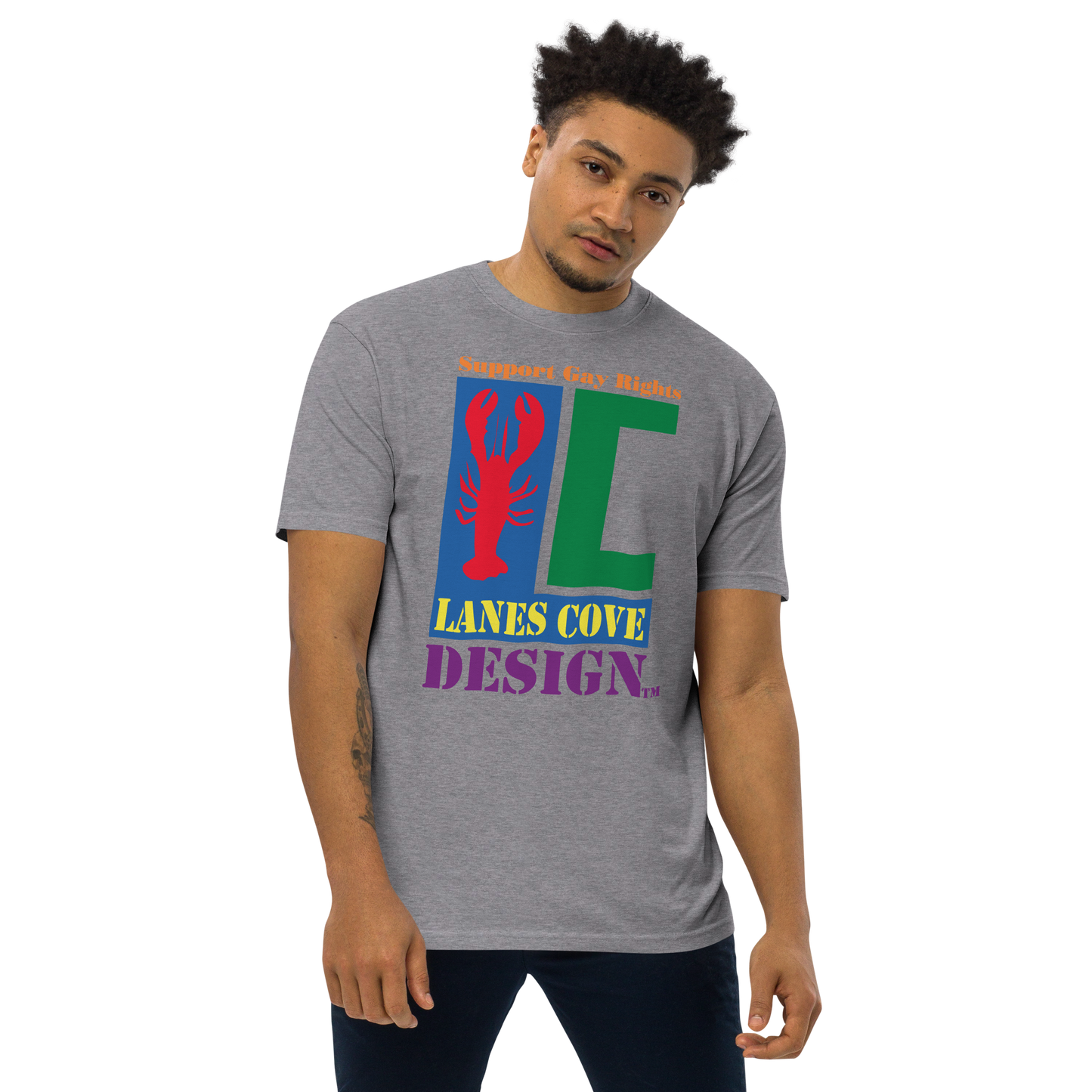 Support Gay Rights Premium Heavyweight T-Shirt - Pride Apparel