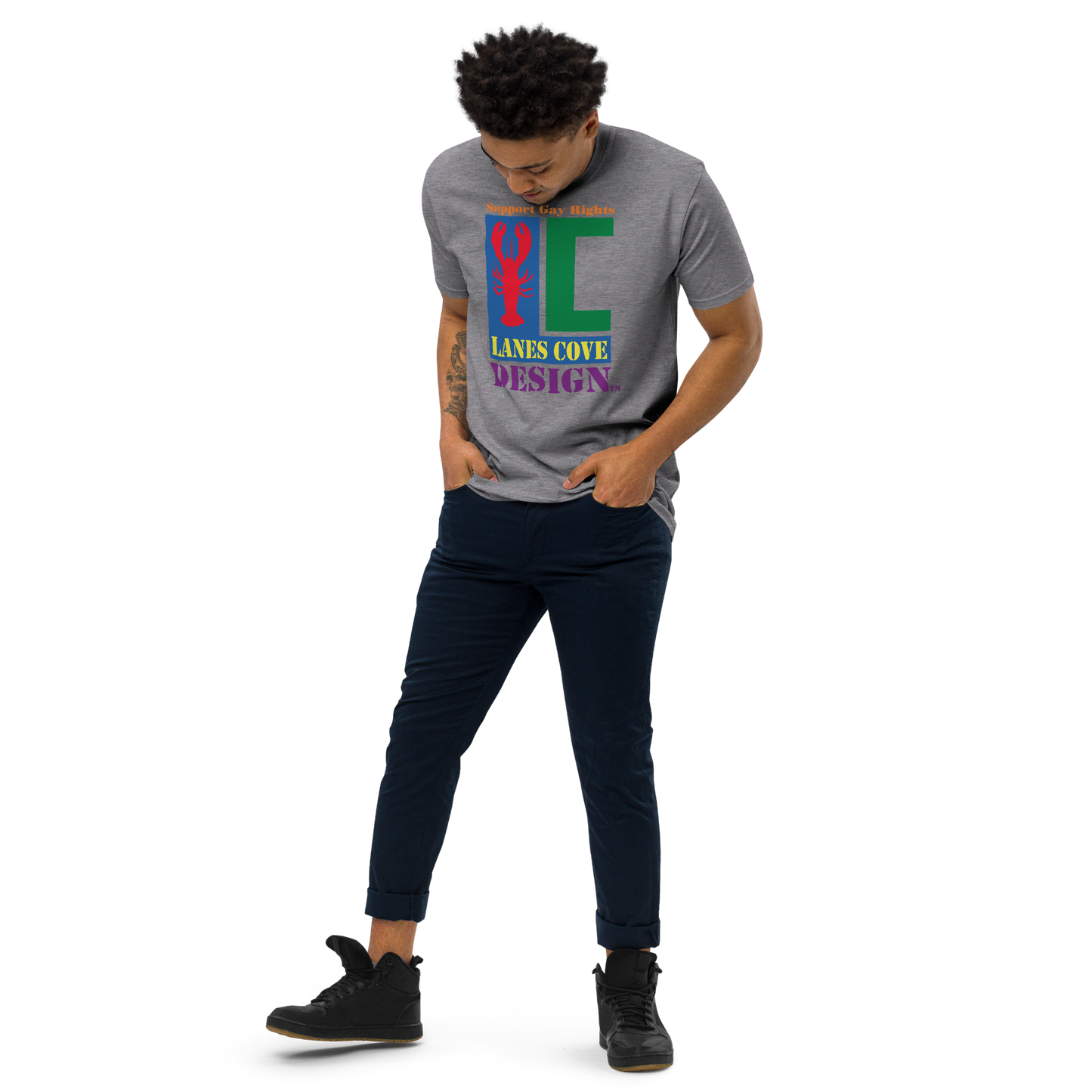 Support Gay Rights Premium Heavyweight T-Shirt - Pride Apparel