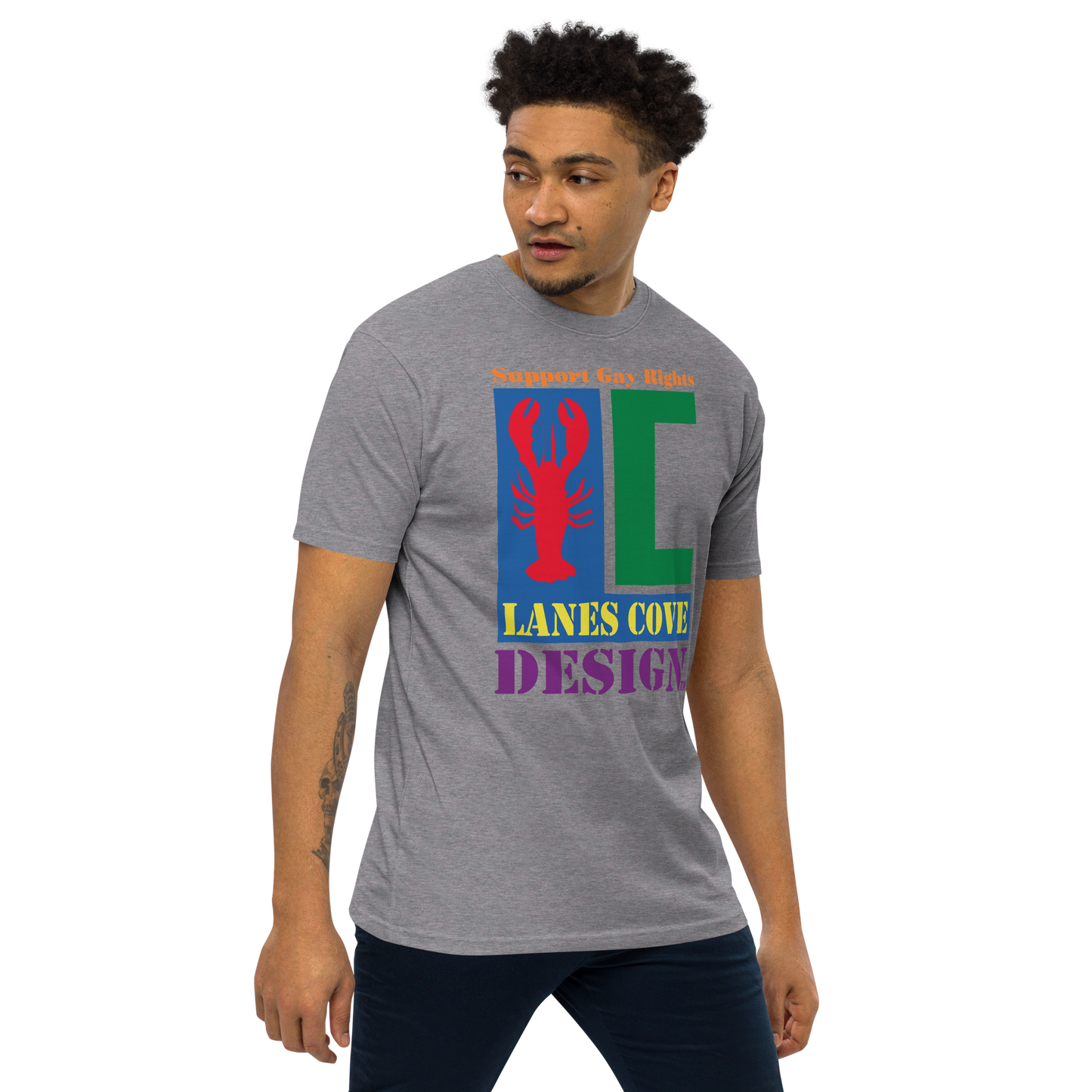Support Gay Rights Premium Heavyweight T-Shirt - Pride Apparel