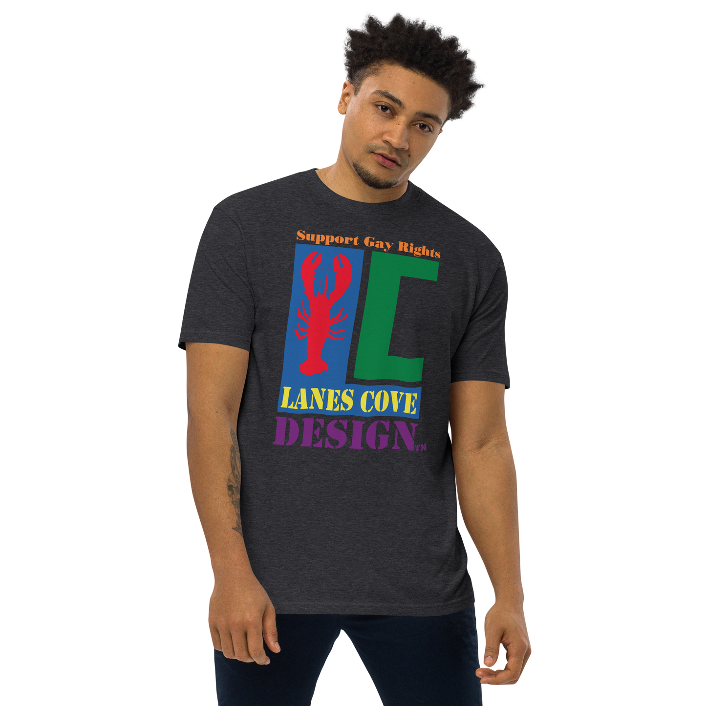 Support Gay Rights Premium Heavyweight T-Shirt - Pride Apparel