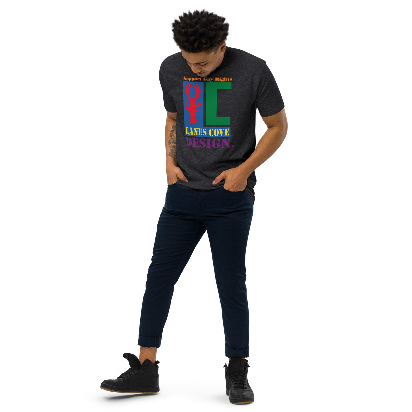 Support Gay Rights Premium Heavyweight T-Shirt - Pride Apparel