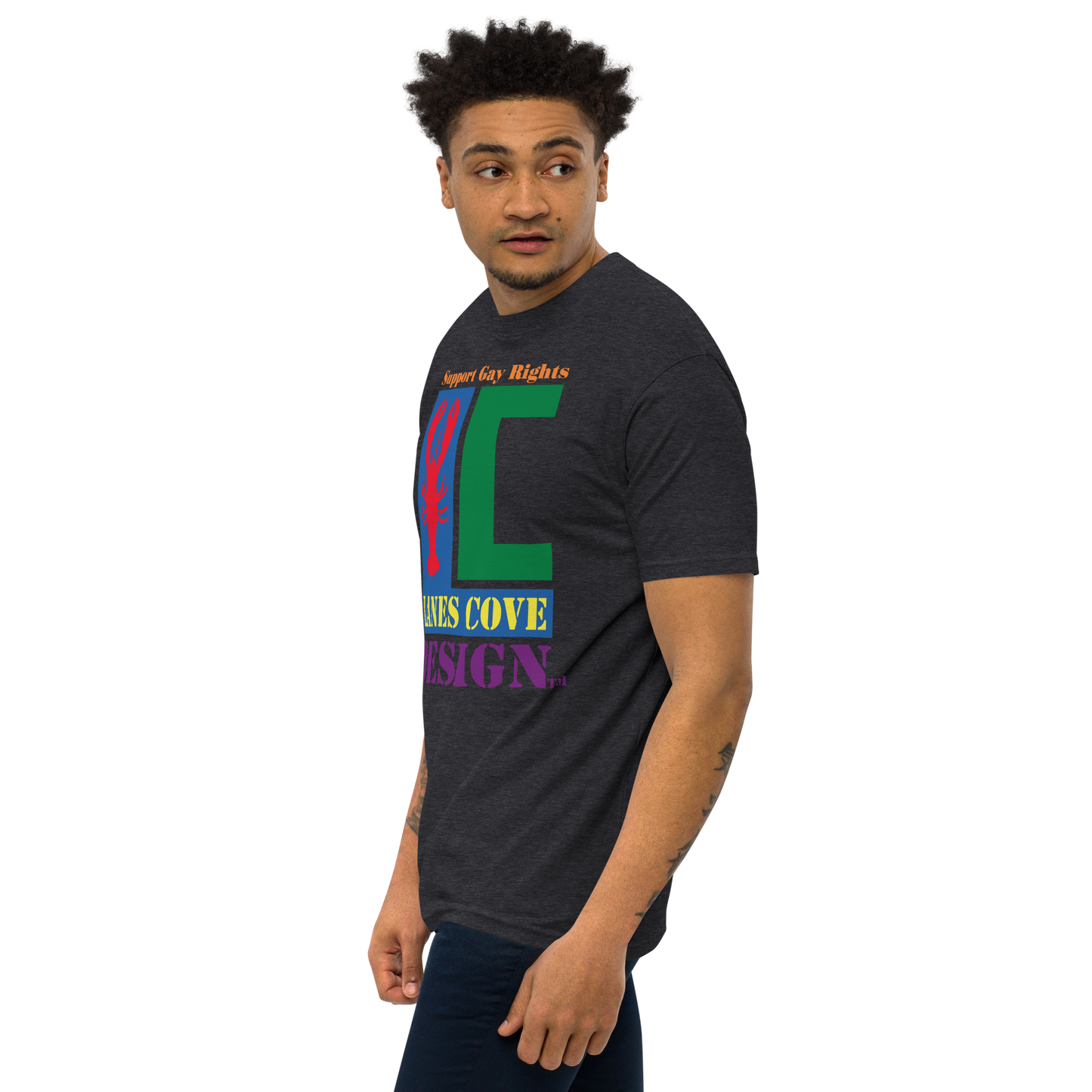 Support Gay Rights Premium Heavyweight T-Shirt - Pride Apparel