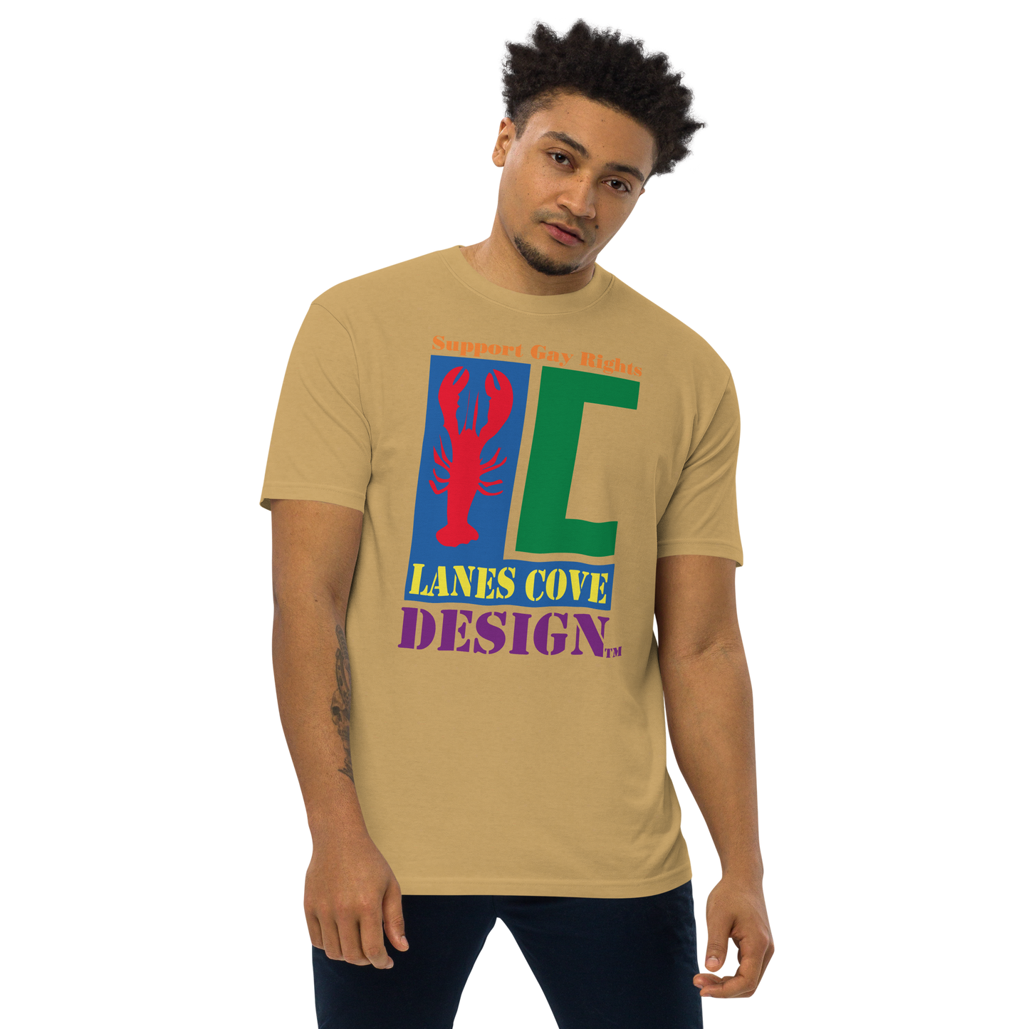 Support Gay Rights Premium Heavyweight T-Shirt - Pride Apparel