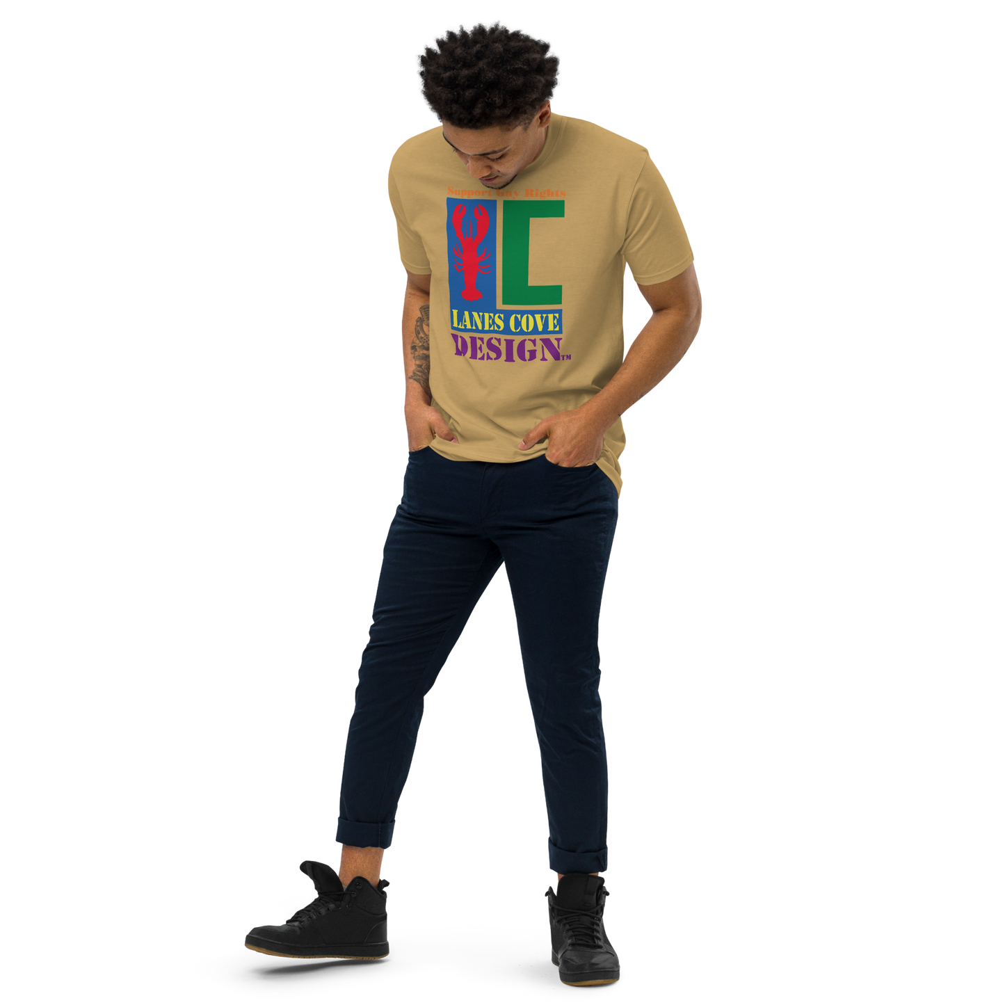 Support Gay Rights Premium Heavyweight T-Shirt - Pride Apparel