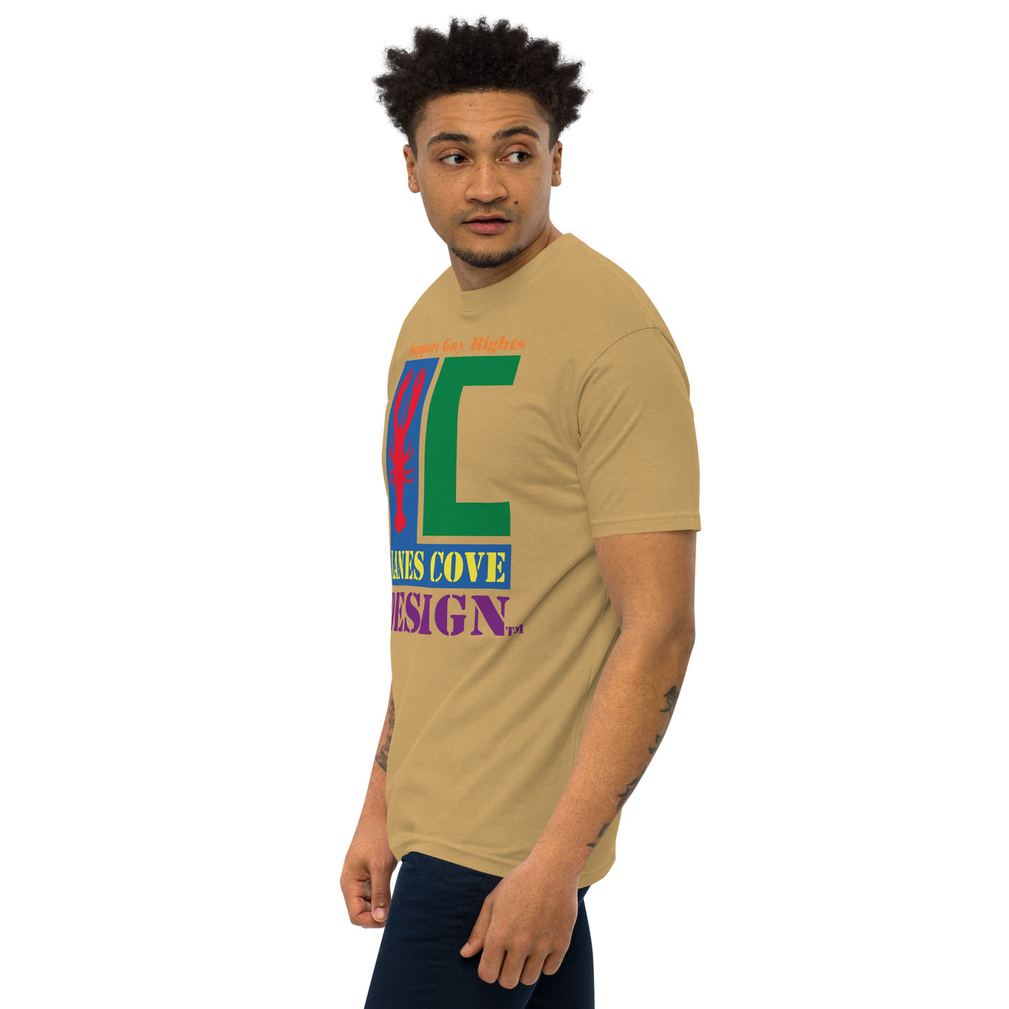 Support Gay Rights Premium Heavyweight T-Shirt - Pride Apparel