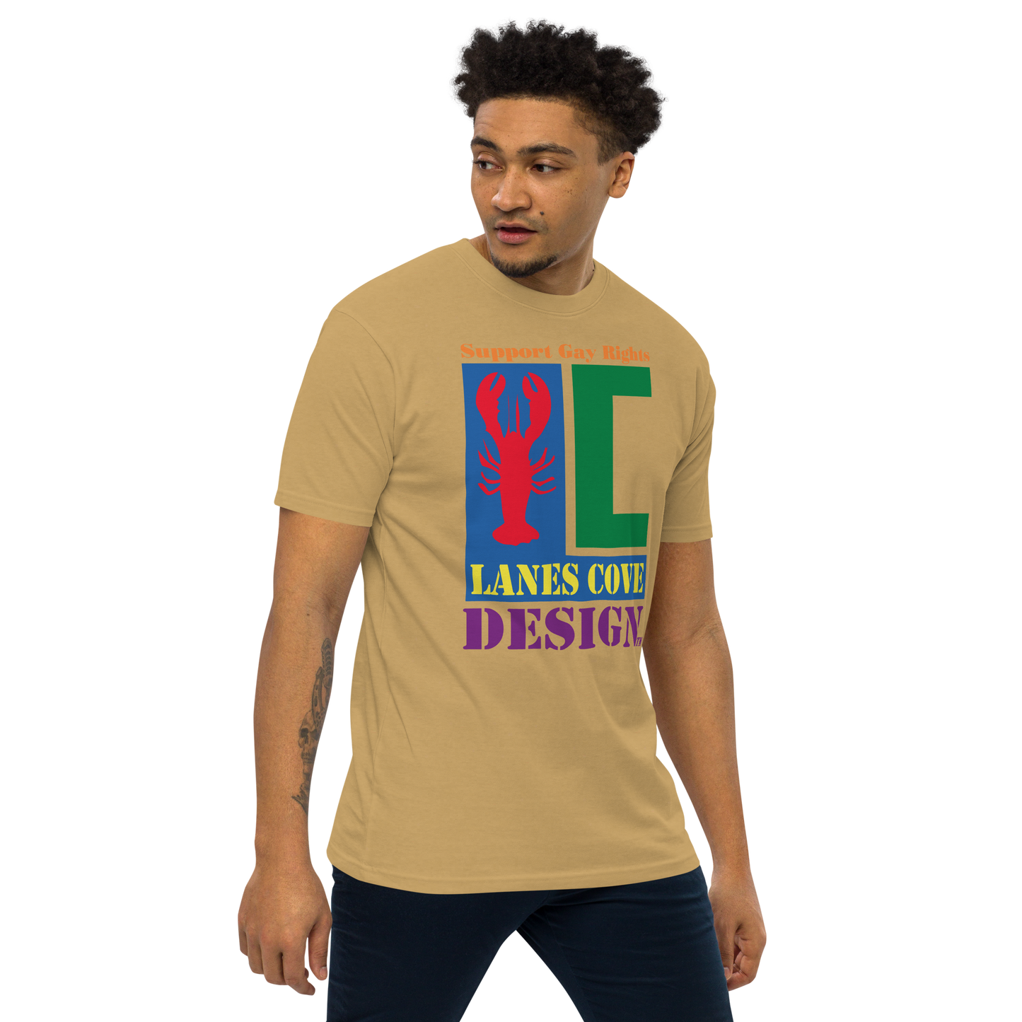 Support Gay Rights Premium Heavyweight T-Shirt - Pride Apparel