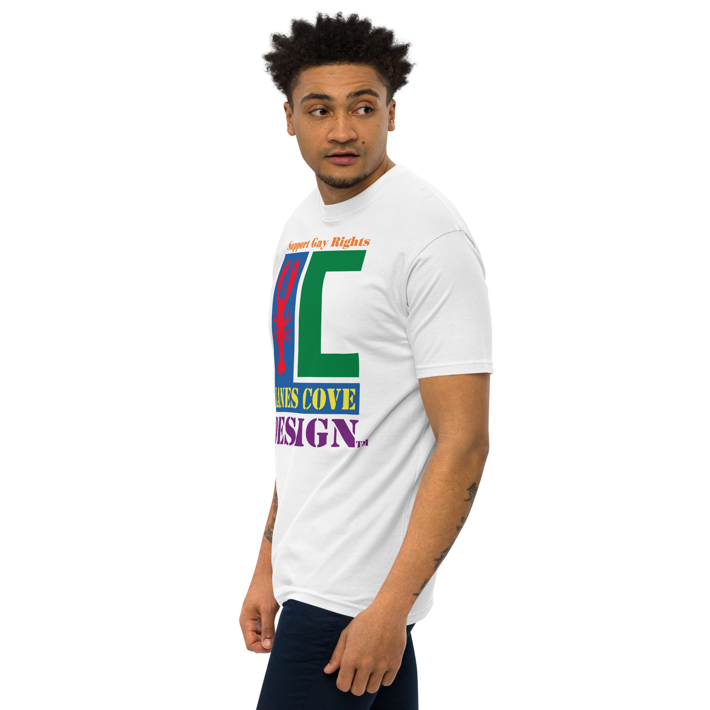 Support Gay Rights Premium Heavyweight T-Shirt - Pride Apparel