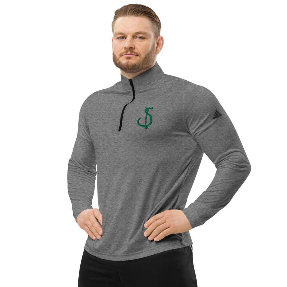 $in Embroidered Quarter Zip Pullover - Pope Of Love Money Commentary